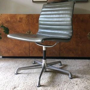 SOLD Eames Aluminum Armless Sidechair SOLD